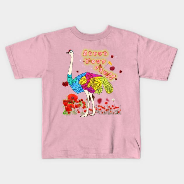 Strut Your Stuff Kids T-Shirt by djmrice